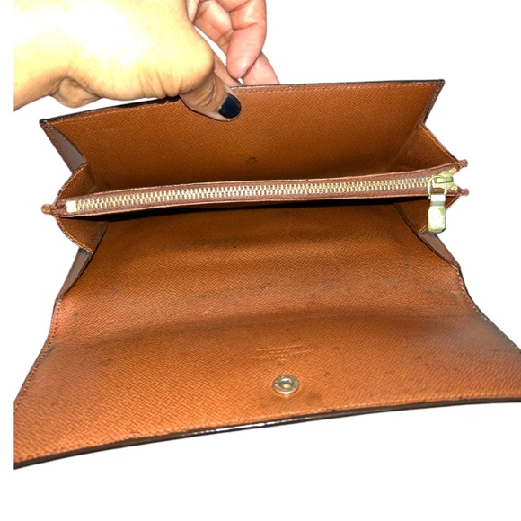 Vintage LOUIS VUITTON Monogram Canvas Sarah Women’s Long Wallet Brown Pr… - Picture 8 of 16